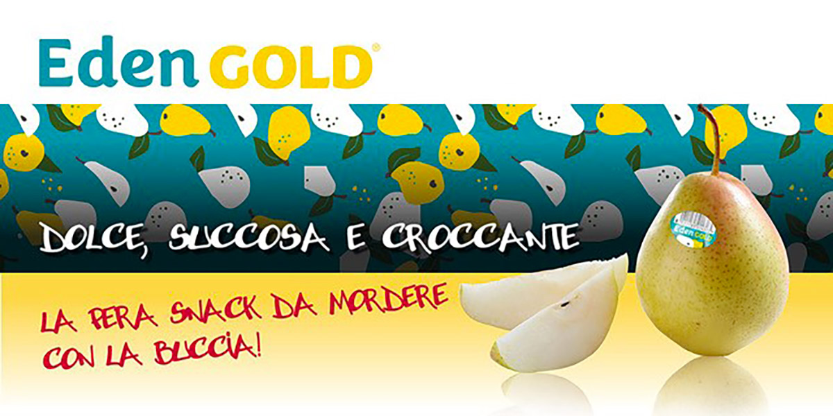 Riparte la campagna della pera snack Eden Gold®